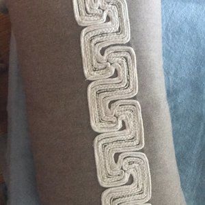 Oblong throw pillow